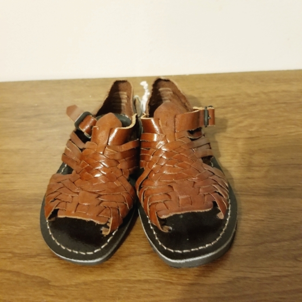 D'Santy Brown Toddler Huaraches 6in US Kids 8.5 - Picture 2 of 5